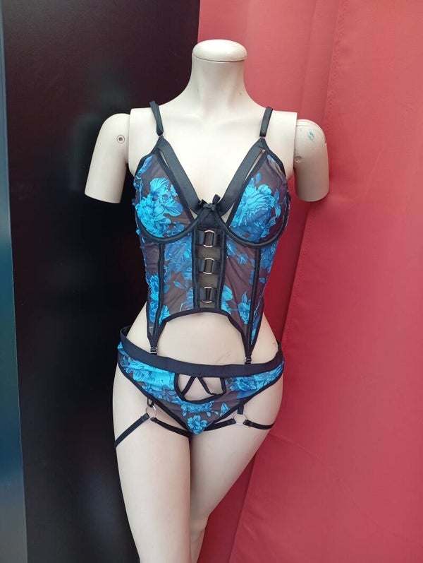 mini bustier jarretelle