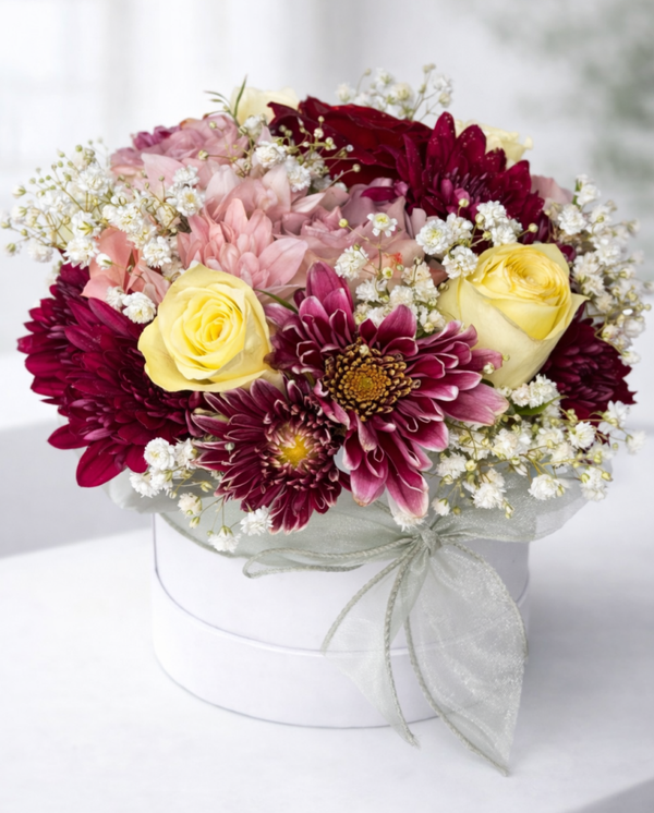 Floral Gardenia Hug Bucket