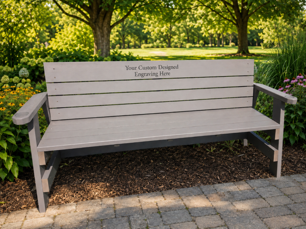 Raffle numbers for Custom Engraved Bench