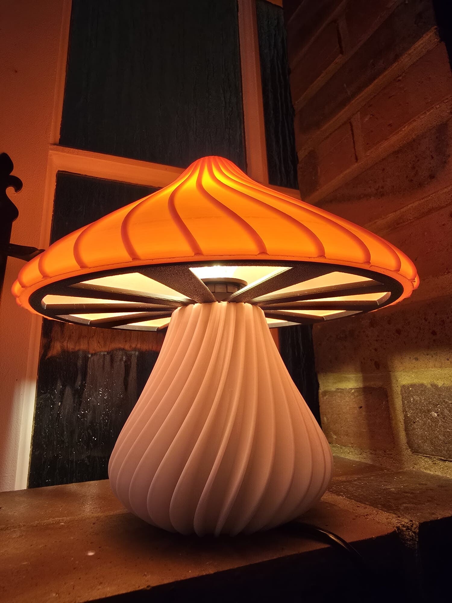 Lampe de chevet Rose ( Forme Champignon )