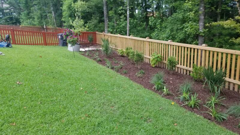 standard residential picket fence