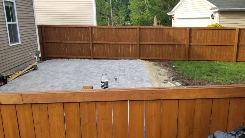 fence and patio