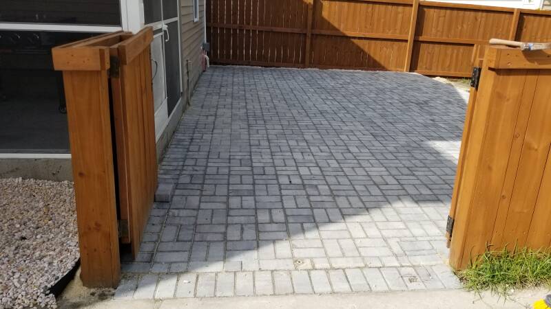 fence and patio