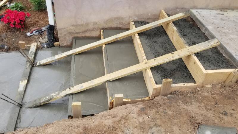 some concrete steps for my old man