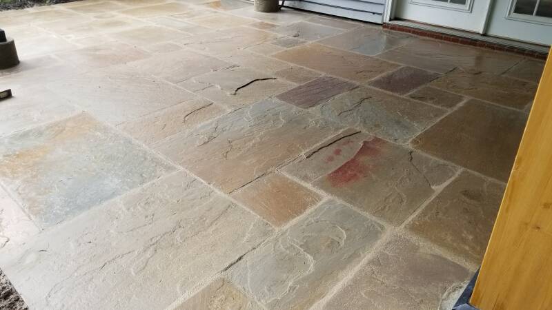 finished product natural stone overlay