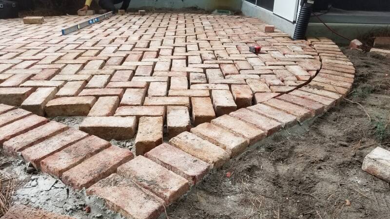 old charleston brick patio