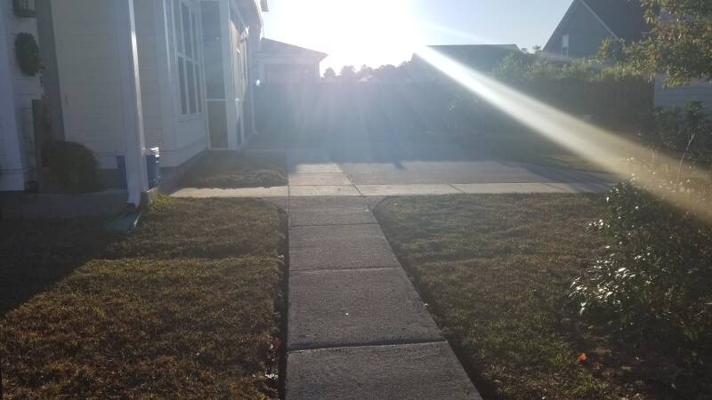 concrete footpath