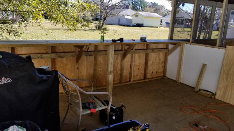 pool house bar upgrade