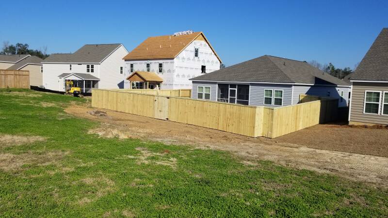 charleston style privacy fence