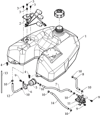 Réservoir à carburant Hytrack