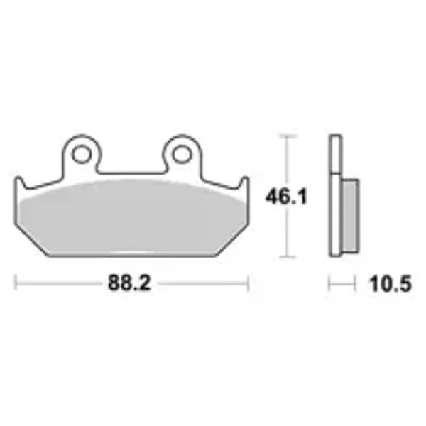 Plaquettes de frein AP Racing ROUTE Métal Fritté Avant LMP247SF