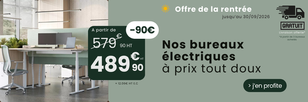 Bureau assi-debout ERGOTEK - M3D Ergonomie