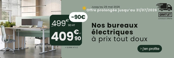Bureau assi-debout ERGOTEK - M3D Ergonomie
