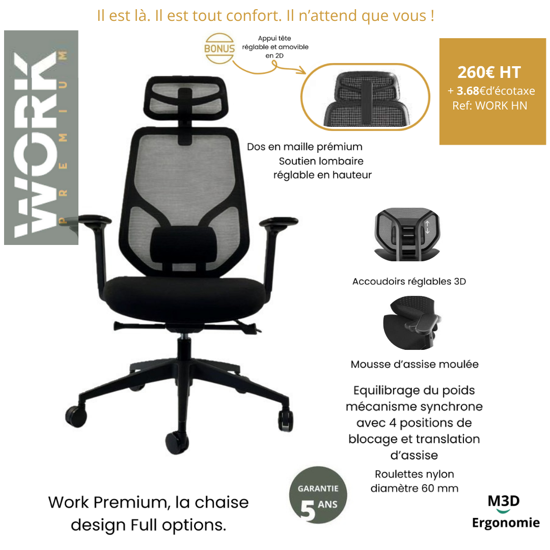 Bureau assis-debout Ergotek - M3D Ergonomie