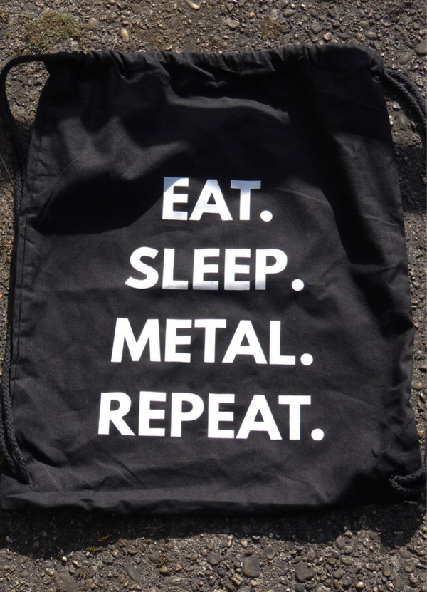 Eat. Sleep. Metal. Repeat. Turnbeutel