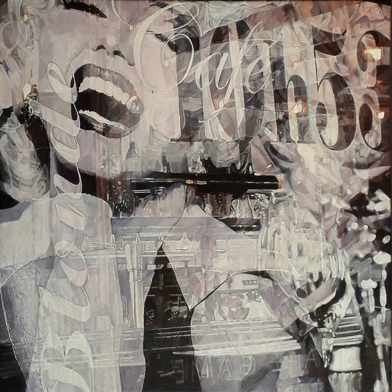 norma-jeane blonde café 10h53 huile sur lin 60x60 cm 2020