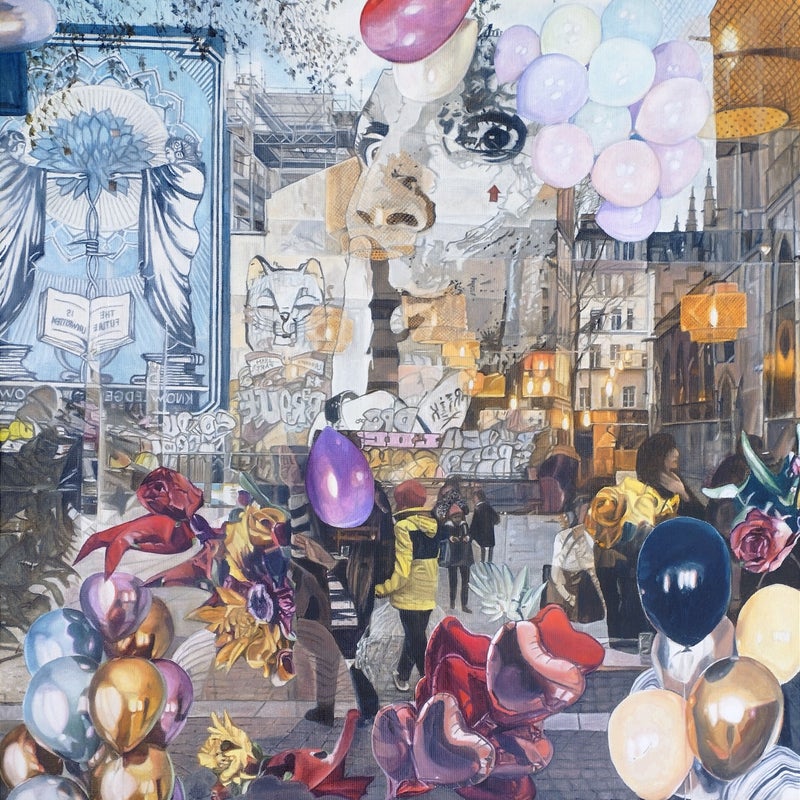 "Chuuuuttt Jef - Stravinsky - Marais, oil on linen 60x60cm 202424