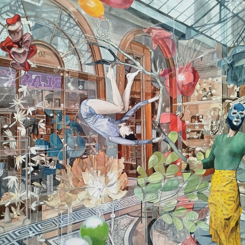 L'Ivresse Olympique de Vivienne, oil on linen 80x60cm 2024