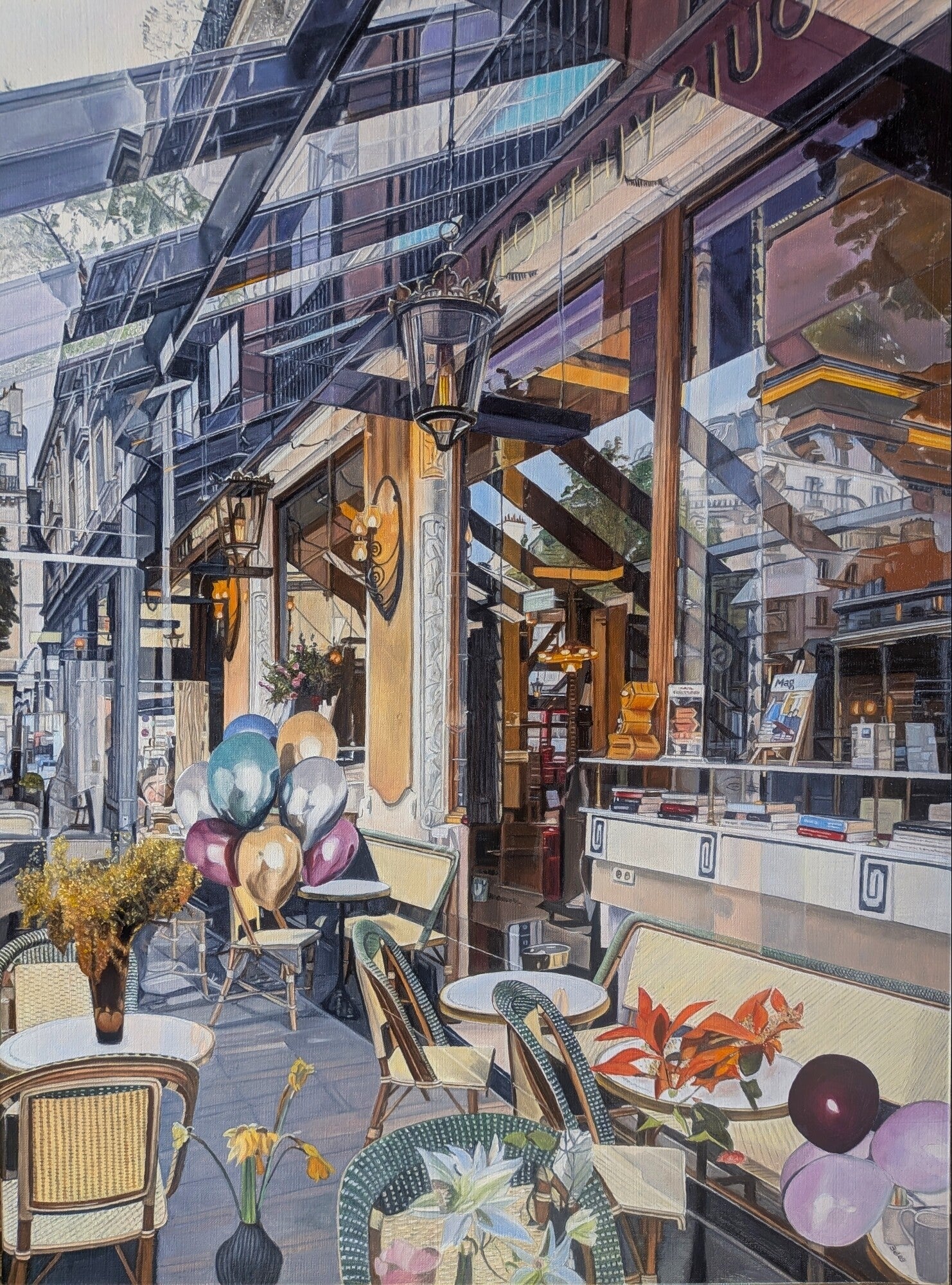 Les Deux Magots V, 81x60, 2026