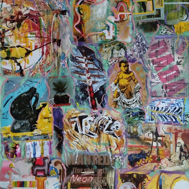 A Kind of Dada WLV collage +oil on cardboard 80x60cm 2023.
