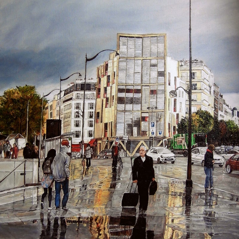 les miroirs de paris huile sur toile 61x46 cm 2013