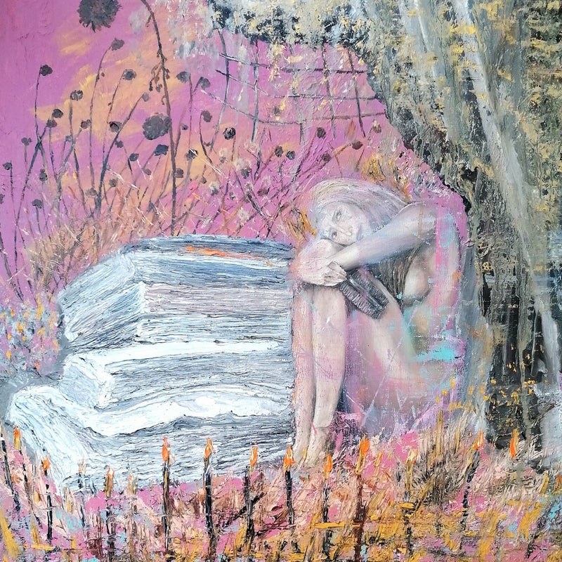 remembe your future huile et acrilyque sur toile 61x50 cm 2006-2022.