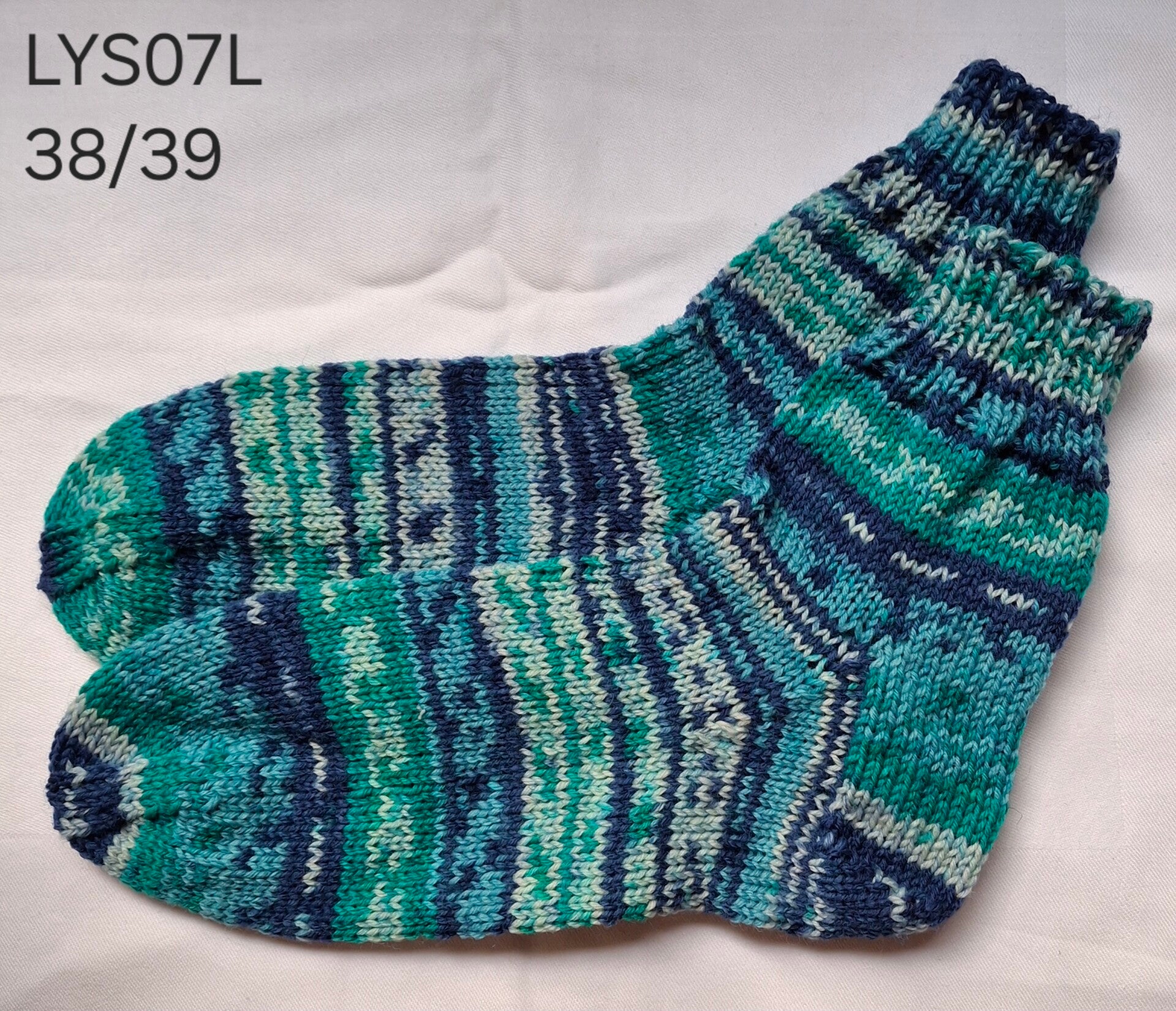 Handgebreide sokken (halfhoog) maat 38/39