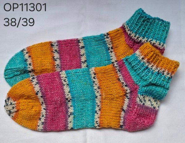 Handgebreide sokken maat 38/39