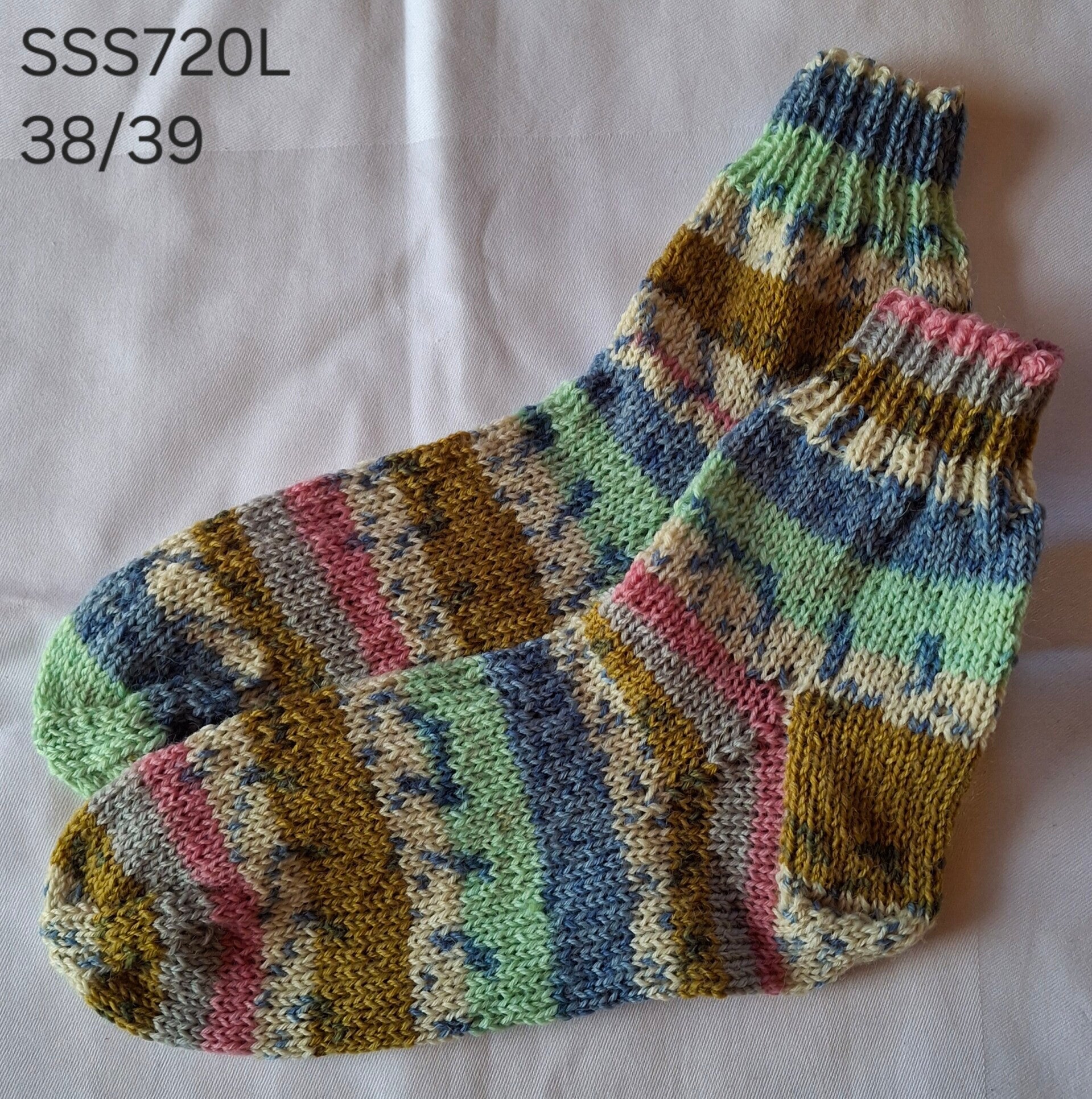 Handgebreide sokken (halfhoog) maat 38/39
