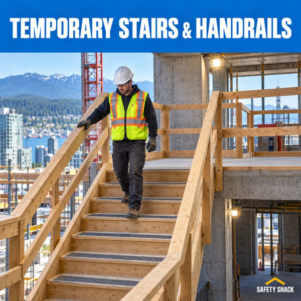 Temporary Stairs And Handrails