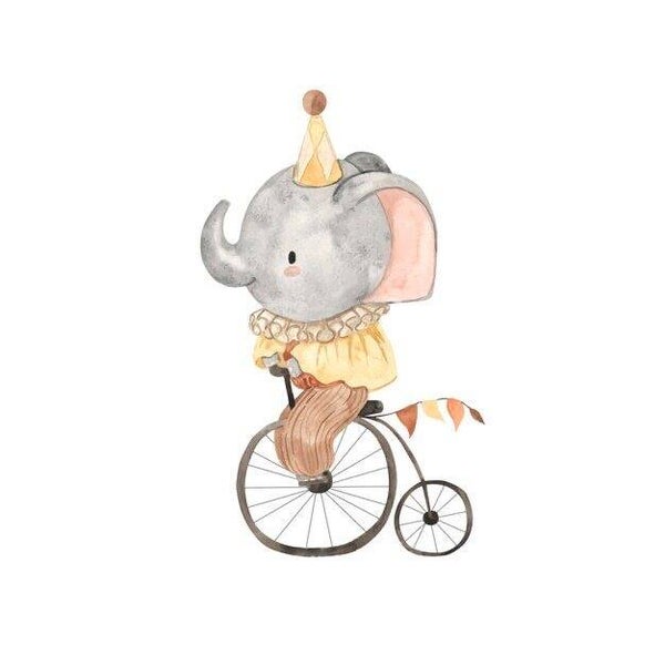 Fietsende olifant