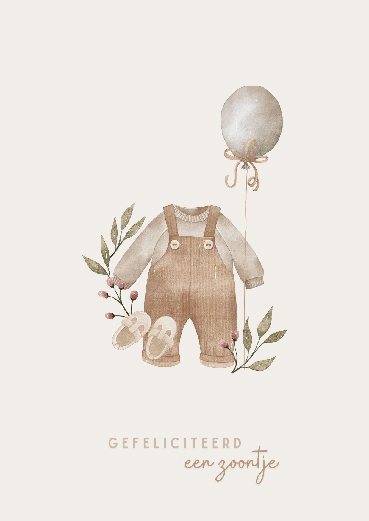 Kaart - gefeliciteerd een zoontje