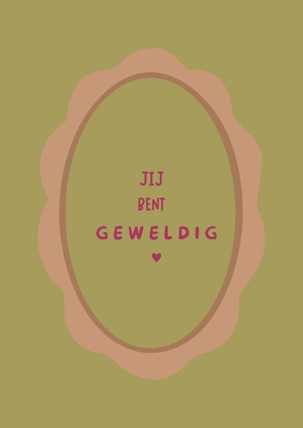 Poster jij bent geweldig