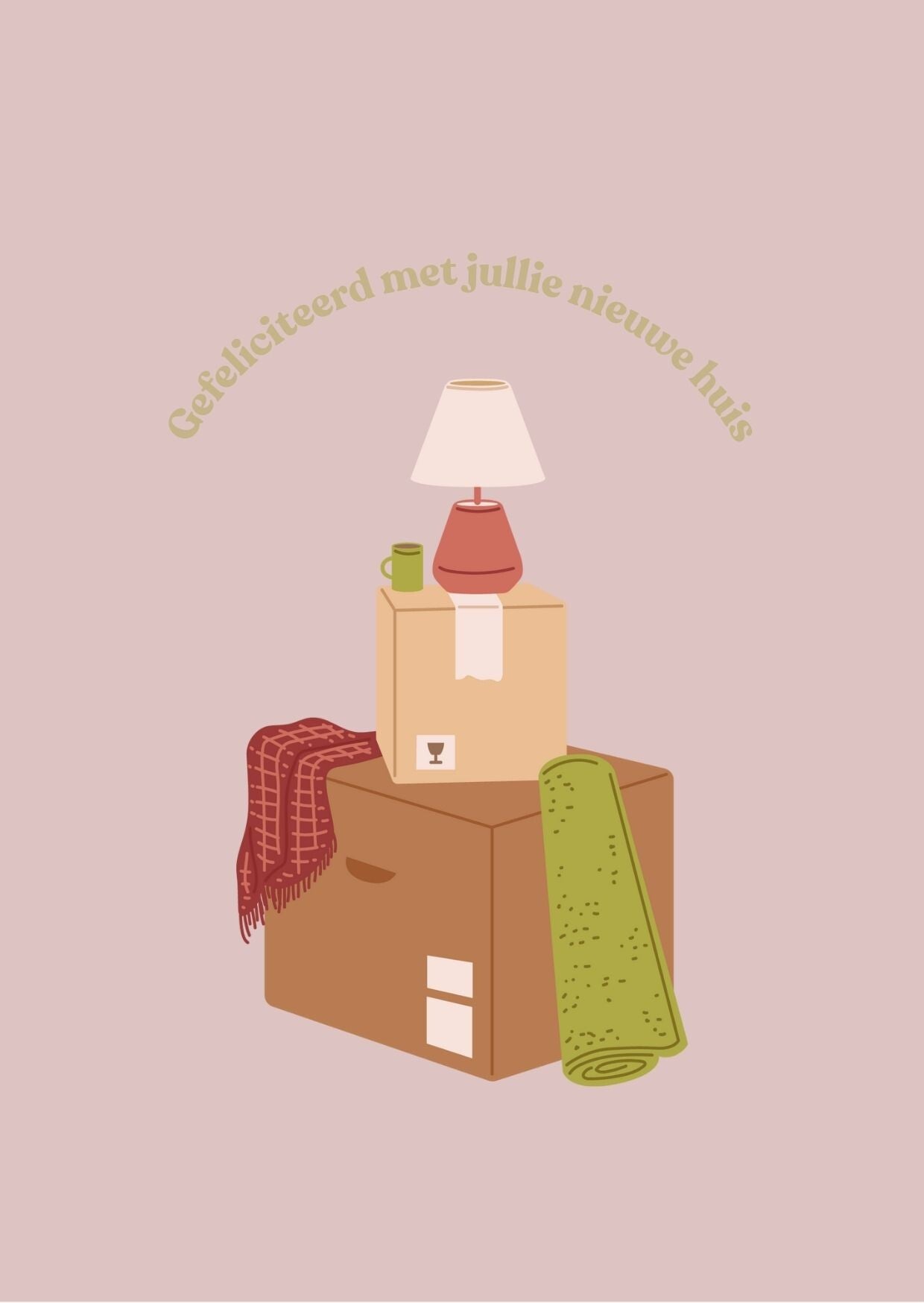 Kaart - gefeliciteerd met jullie nieuwe huis