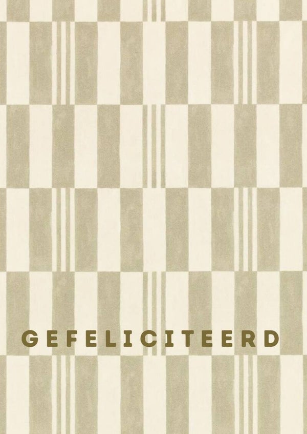Kaart - gefeliciteerd
