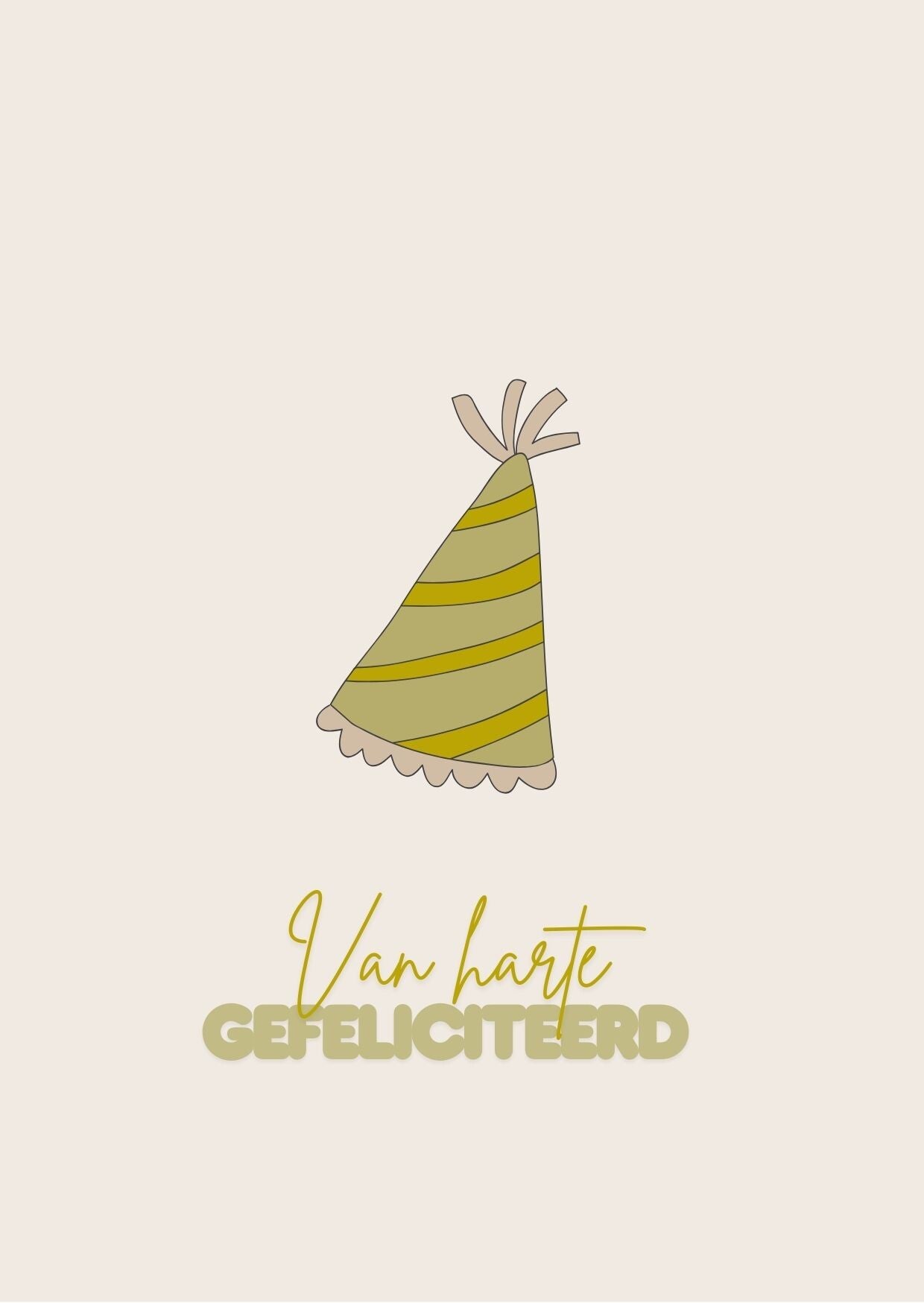 Kaart - van harte gefeliciteerd