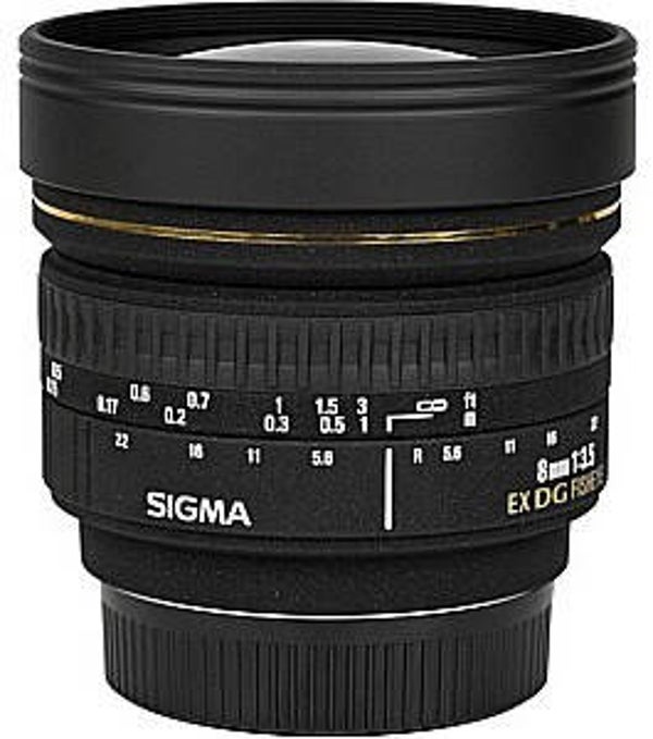 Sigma 8mm F3.5 EX DG Fisheye circ. Nikon-D AF