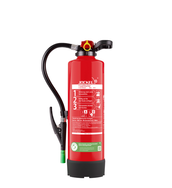 Jockel Schaum-Feuerlöscher, 6 Liter Inhalt, fluorfrei. VKF-zertifiziert!