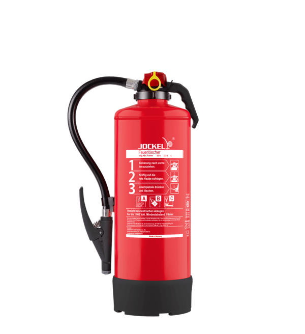 Jockel Pulver-Feuerlöscher, 9 kg ABC, Aufladelöscher. VKF-zertifiziert!