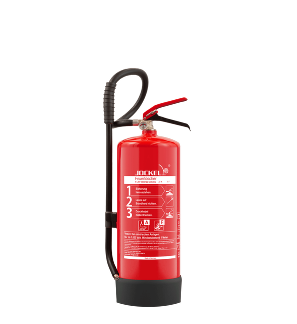 Jockel Li-Ion Feuerlöscher, 6 Liter, fluorfrei, auch für Brandklasse F!