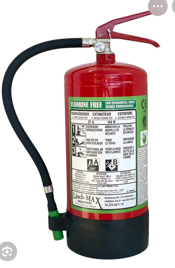 Jetzt umstellen – 6 Liter Schaum-Feuerlöscher (fluorfrei)