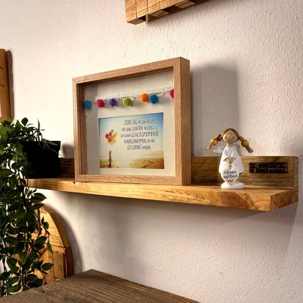 Bilderleiste rustikal aus Holz – Bilderregal aus Altholz, handgefertigt