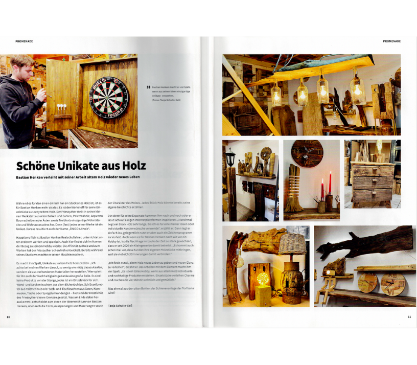 Handwerk mit Altholz in der Werkstatt – individuelle Möbel und Unikate