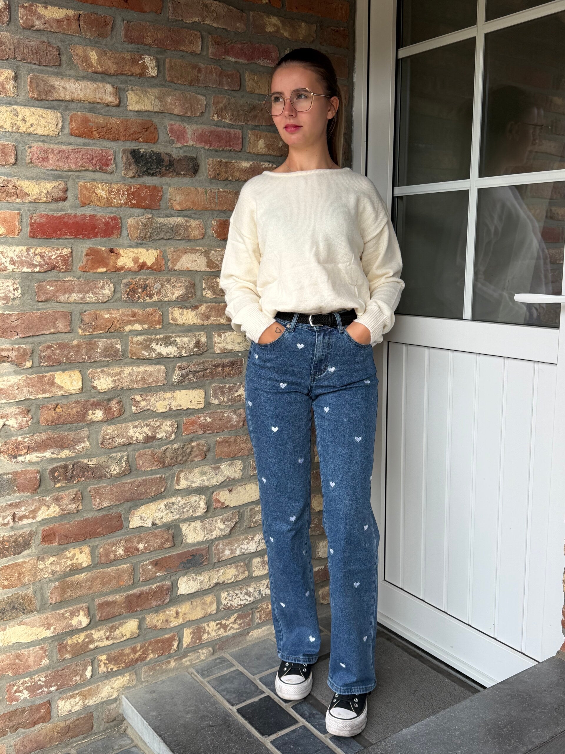 Pull dos en dentelle