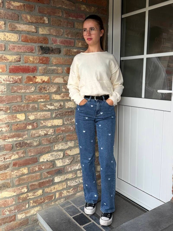 Pull dos en dentelle