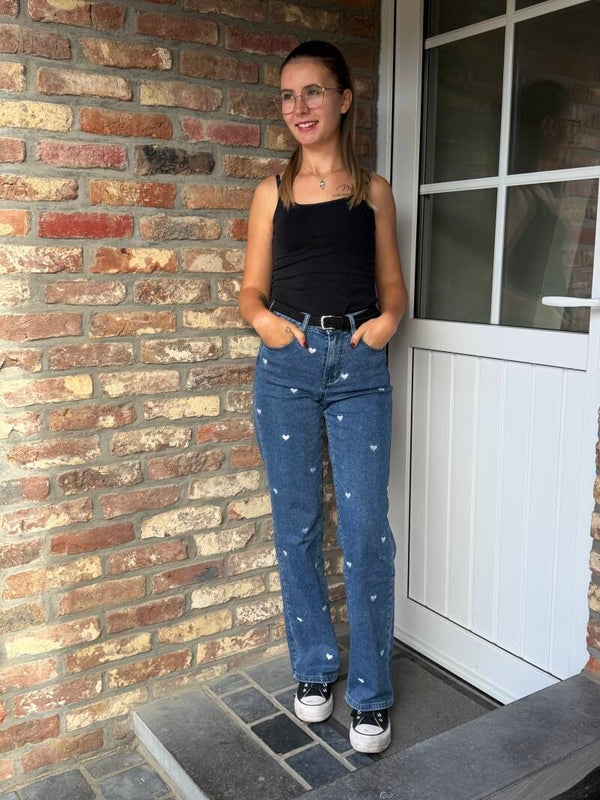 jeans à coeur