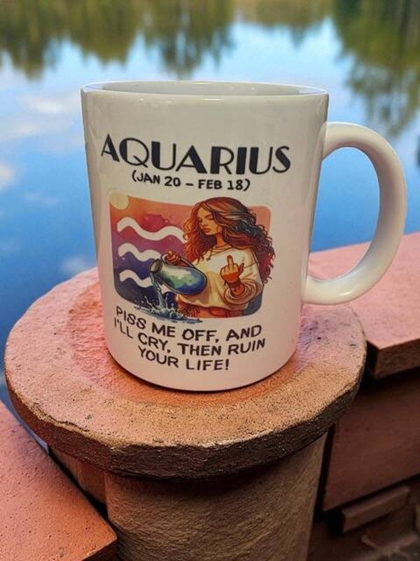 ADULTS ONLY - SUBLIMATED STAR SIGN MUGS - 11oz