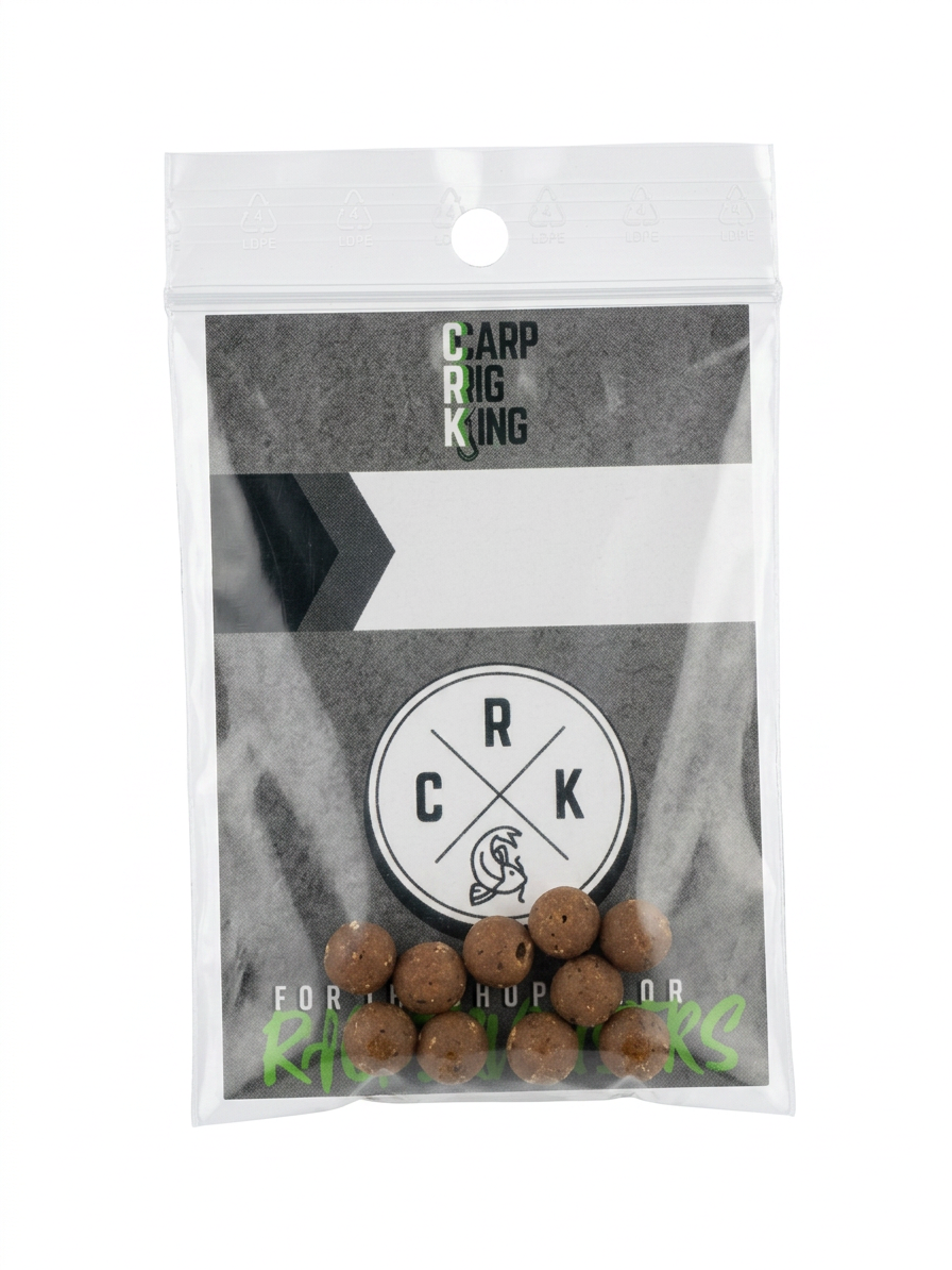 Carp Rig King Buffer Kralen Camo Bruin (10st,)
