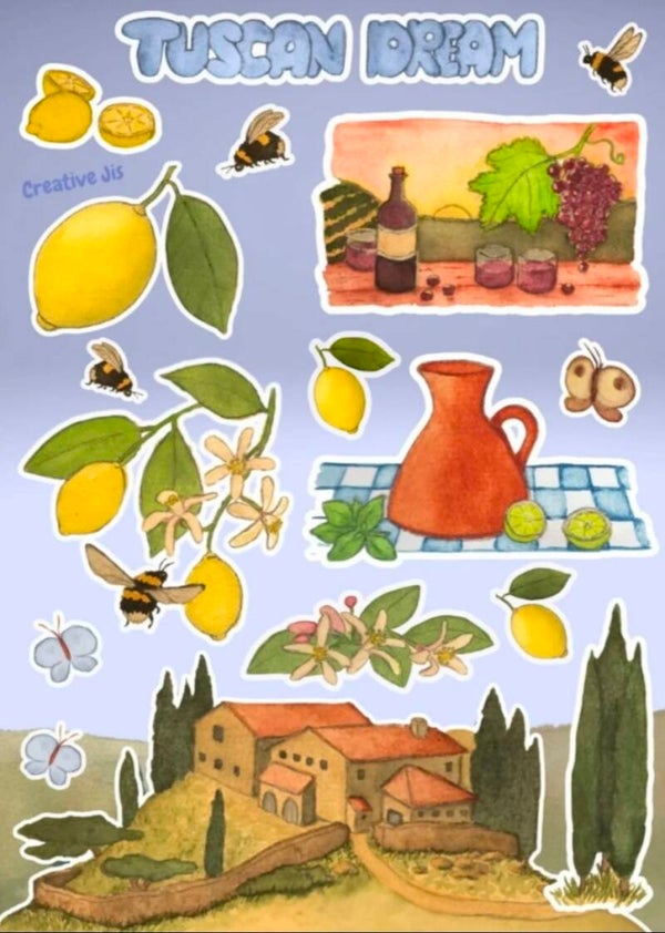 Stickervel "Tuscan Dream"