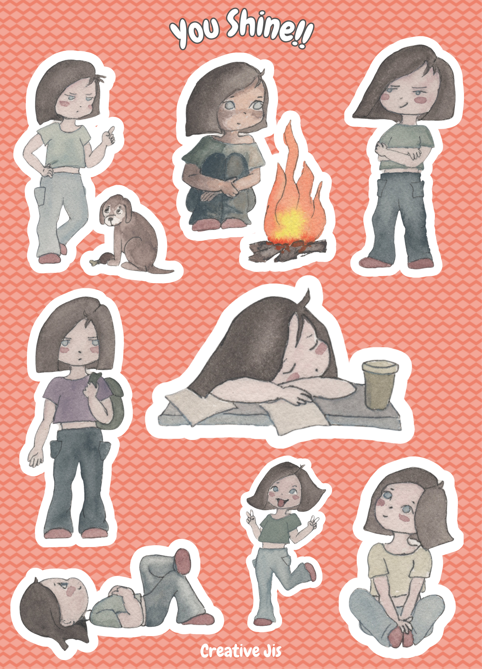 Stickervel "You Shine!!"